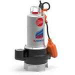 משאבה טבולה "2 לביוב 11m + מצוף PEDROLLO