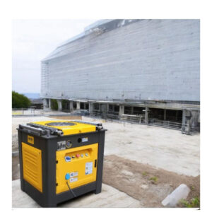 השכרת מכונת כיפוף ברזל נייחת GW42D-4 – עד 42 מ"מ! כיפוף מדויק וסדרתי ליסודות, עמודים, קורות. תלת-פאזי, חזקה, הדרכה מלאה – התקשרו ל-050-404-0895!