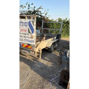 השכרת נגרר 3.5 טון גדול – 4×2 מטר, רמפה רחבה, בלמים! הובלת ציוד כבד, מכונות, בנייה. רק 350 ₪ ליום – הדרכה מלאה – התקשרו ל-050-404-0895!